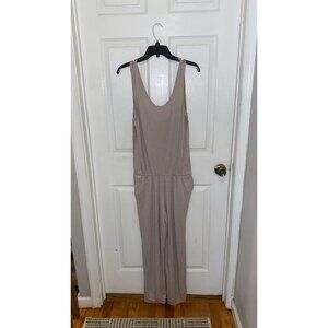Leibl '38 Tan Scoop Lace Jumpsuit